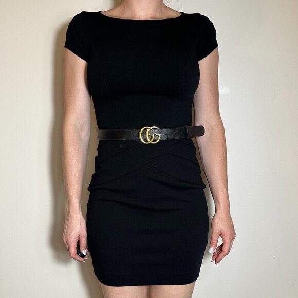 VINTAGE Cache Little Black Dress Size 4 - Picture 3 of 8